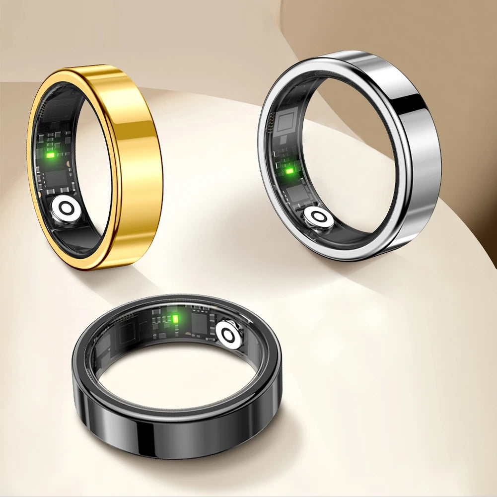 SR09 Smart Fitness Ring for Men Women Health Tracker Bluetooth 